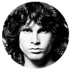 JIM MORRISON: Portrait (badge, 2,5 cm)