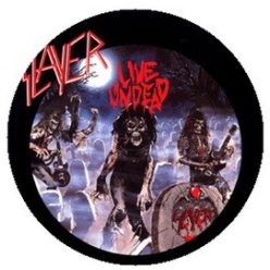 SLAYER: Live Undead (jelvény, 2,5 cm)