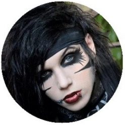 BLACK VEIL BRIDES: Andy (jelvény, 2,5 cm)