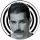 QUEEN: Freddie (badge, 2,5 cm)