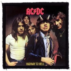 AC/DC: Highway To Hell (9,5 cm x 9,5 cm) (felvarró)