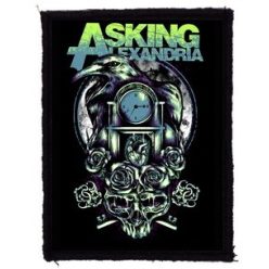 ASKING ALEXANDRIA: Crow Time (7 cm x 9,5 cm) (felvarró)