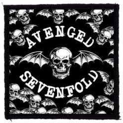 AVENGED SEVENFOLD: BW Bats (9,5 cm x 9,5 cm) (felvarró)