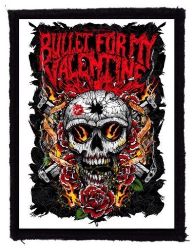 BULLET FOR MY VALENTINE: Skull Roses (75x95) (felvarró)