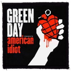 GREEN DAY: American Idiot (9,5 cm x 9,5 cm) (felvarró)