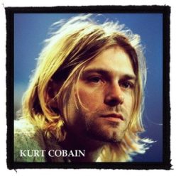 KURT COBAIN: Portrait színes (9,5 cm x 9,5 cm) (felvarró)