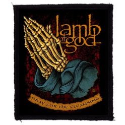 LAMB OF GOD: Pray (8 cm x 9,5 cm) (felvarró)