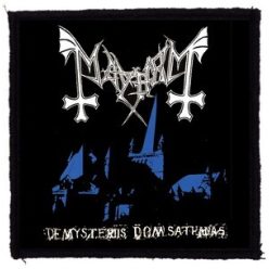 MAYHEM: De mysteriis (9,5 cm x 9,5 cm) (felvarró)