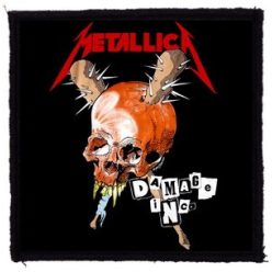 METALLICA: Damage (9,5 cm x 9,5 cm) (felvarró)