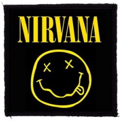 NIRVANA: Smiley (9,5 cm x 9,5 cm) (felvarró)