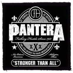 PANTERA: Stronger (9,5 cm x 9,5 cm) (felvarró)