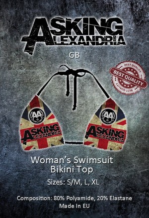 ASKING ALEXANDRIA: GB (bikini top) (akciós!)
