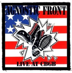 AGNOSTIC FRONT: Live At CBGB (95x95) (felvarró)