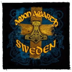 AMON AMARTH: Sweden Logo (9,5 cm x 9,5 cm) (felvarró)