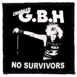 GBH: No Survivors (9,5 cm x 9,5 cm) (felvarró)