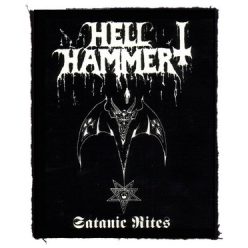 HELLHAMMER: Satanic Rites (7,5 cm x 9,5 cm) (patch)