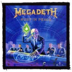 MEGADETH: Rust In Peace (9,5 cm x 9,5 cm) (felvarró)