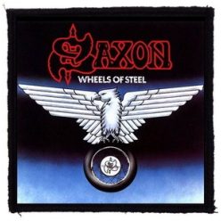 SAXON: Wheels Of Steel (9,5 cm x 9,5 cm) (felvarró)