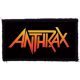 ANTHRAX: Logo (95x45) (felvarró)