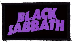 BLACK SABBATH: Logo (95x45) (felvarró)
