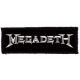 MEGADETH: Logo (125x40) (felvarró)