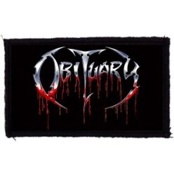 OBITUARY: Logo (9,5 cm x 5,5 cm) (felvarró)