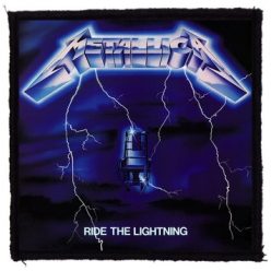 METALLICA: Ride The Lightning (9,5 cm x 9,5 cm) (felvarró)