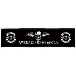   AVENGED SEVENFOLD: Logo Superstrip (20 cm x 5 cm) (felvarró)
