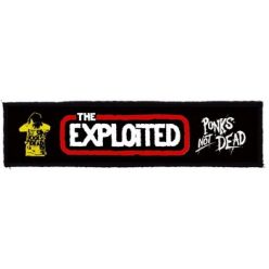   EXPLOITED: Logo Punks Not Dead Superstrip (20 cm x 5 cm) (felvarró)