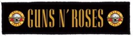 GUNS N' ROSES: Logo Superstrip (20 x 5 cm) (felvarró)