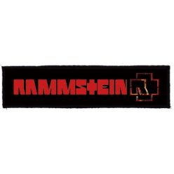 RAMMSTEIN: Logo Superstrip (20 cm x 5 cm) (felvarró)