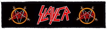 SLAYER: Logo Superstrip (20 x 5 cm) (felvarró)