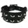 2 ROW CONICAL LEATHER WRISTBAND