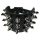 3 ROW SPIKE LEATHER WRISTBAND