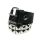 2 row pyramid leather belt