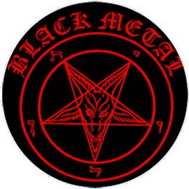 BLACK METAL (jelvény, 2,5 cm)