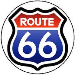 ROUTE 66 (jelvény, 2,5 cm)