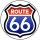 ROUTE 66 (jelvény, 2,5 cm)