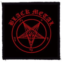 BLACK METAL (9,5 cm x 9,5 cm) (felvarró)