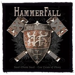 HAMMERFALL: Steel Meets (9,5 cm x 9,5 cm) (felvarró)