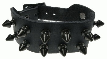 2 soros csukló (fekete tüske szegecs)