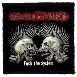 EXPLOITED: Fuck The System (9,5 cm x 9,5 cm) (felvarró)