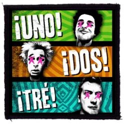 GREEN DAY: Uno Dos Tre (9,5 cm x 9,5 cm) (felvarró)