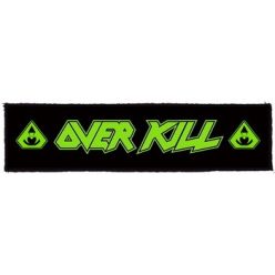 OVERKILL: Logo Superstrip (20 cm x 5 cm) (felvarró)