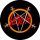 SLAYER: Logo Pentagram (circle, 9,5 cm) (patch)