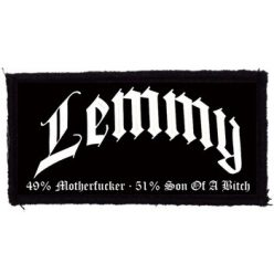 LEMMY: 49% Motherfucker (9,5 cm x 4,5 cm) (patch)