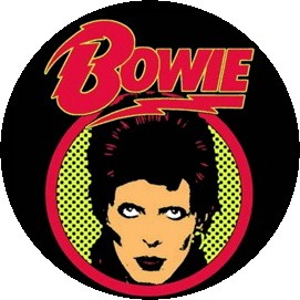 DAVID BOWIE: Bowie (jelvény, 2,5 cm)