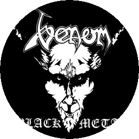 VENOM: Black Metal (jelvény, 2,5 cm)