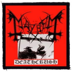 MAYHEM: Deathcrush (9,5 cm x 9,5 cm) (felvarró)