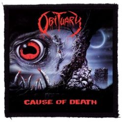 OBITUARY: Cause Of Death (9,5 cm x 9,5 cm) (patch)